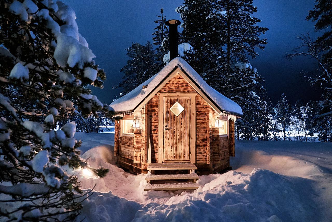 Polar Aurora Cabins Сариселка Екстериор снимка
